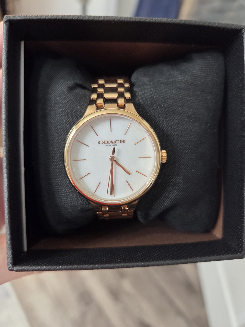 COACH Rose Gold and White Women's Bracelet Watch